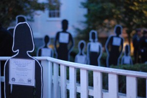 Silent Witnesses at the 2009 Candle Light Vigil